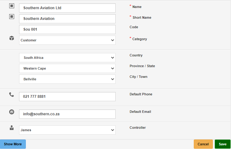 Cascades Contacts